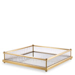 Eichholtz Tray Cora Square Antique Brass Finish