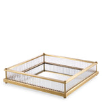 Eichholtz Tray Cora Square Antique Brass Finish