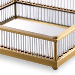 Eichholtz Tray Cora Square Antique Brass Finish