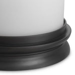 Eichholtz Hurricane Carrington S bronze finish white glass inside, the white glass diffuses light into a soft, all-encompassing warmth.