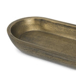 Eichholtz Bowl Hulton vintage brass finish contemporary elements, with just enough depth to hold small keepsakes or to leave empty. Whether styled on