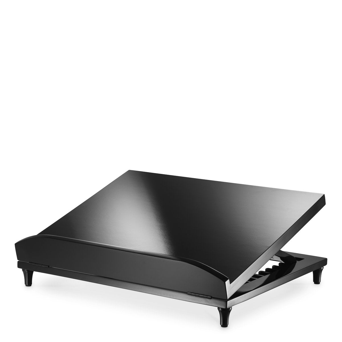 Eichholtz Bookstand Camino piano black finish a flawlessly smooth surface, it is finished in piano black,