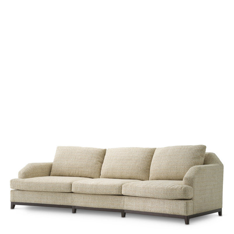 Eichholtz Sofa Vestry winslow chenille beige Settle into the elegant comfort of the Vestry