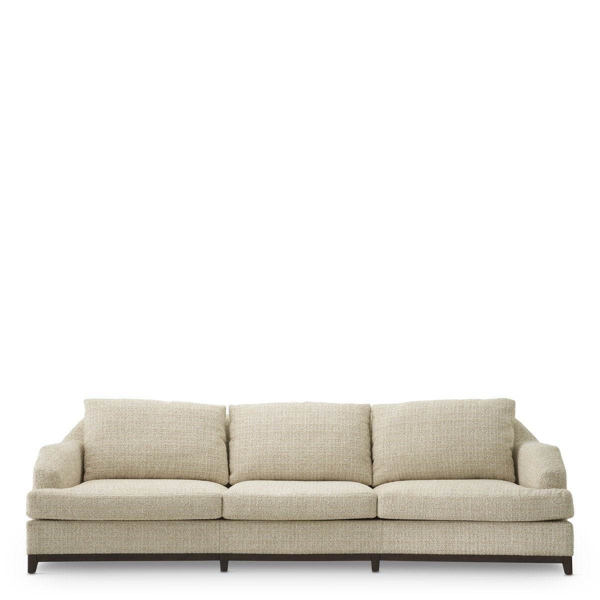 Eichholtz Sofa Vestry winslow chenille beige Sofa with its clean lines and soft seating.