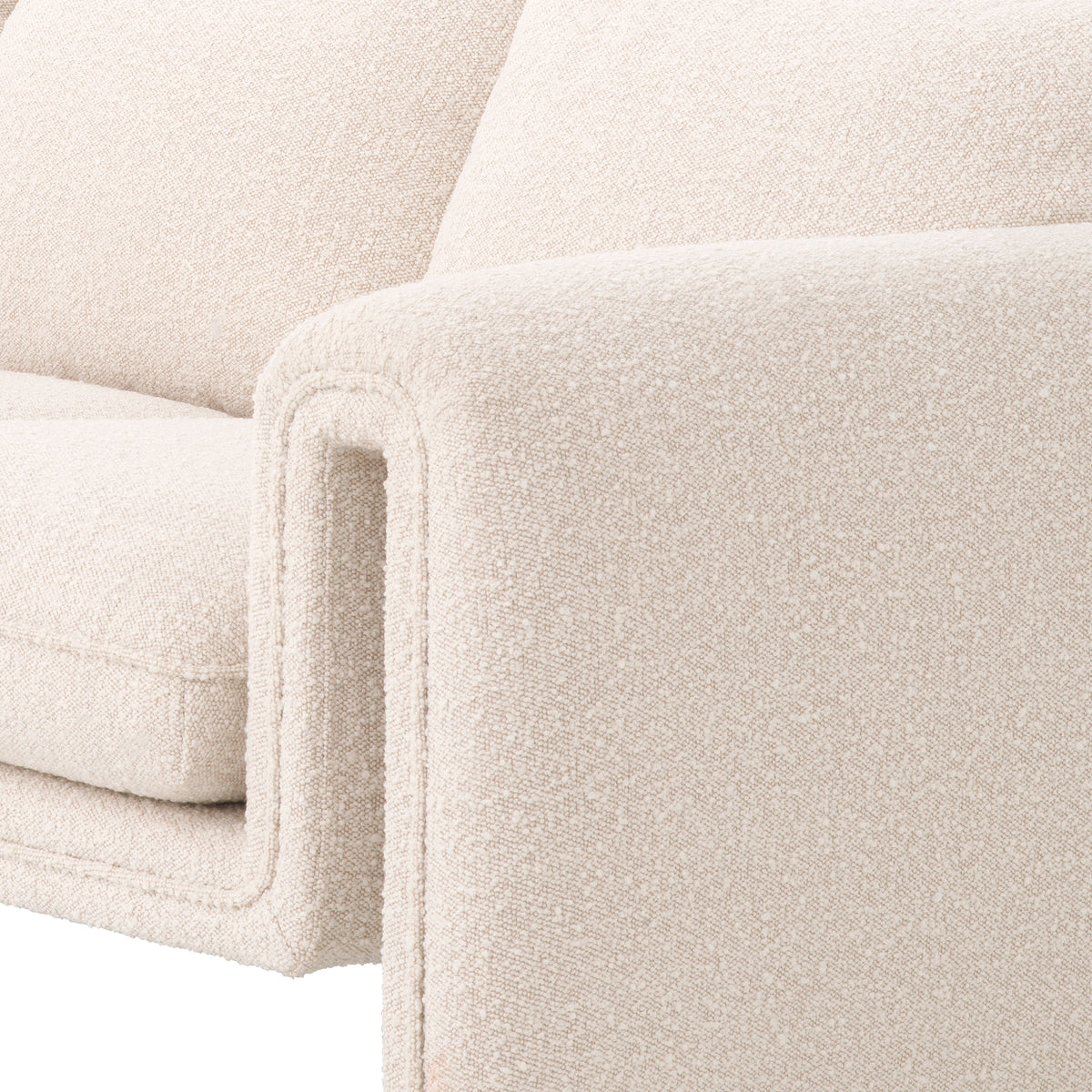 Eichholtz Sofa Tondo bouclé cream Anchor your living room in contemporary style and impeccable comfort with the Tondo Sofa. Consisting