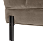 Eichholtz Bench Sienna savona greige velvet The sumptuous Sienna Bench pairs comfort with high-style. This elegant modern long seat comes in a t