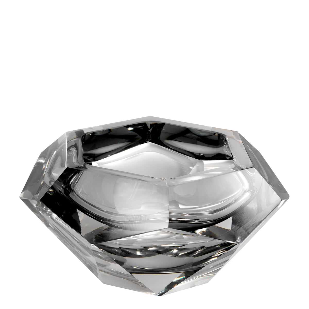 Eichholtz Bowl Las Hayas grey glass The Las Hayas Bowl is a distinctive presentation piece. This decorative hexagonal bowl will bring so