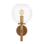 Eichholtz Wall Lamp Jade antique brass finish glass Illuminate your interior in contemporary style with the Jade Wall Lamp. This lovely indoor sconce is