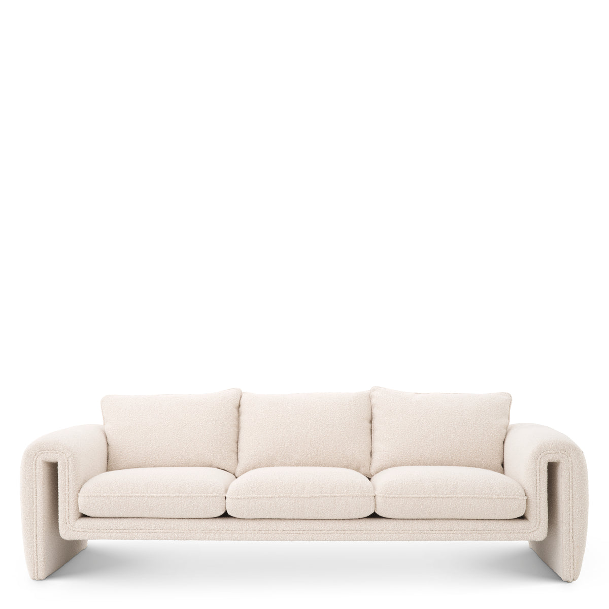 Eichholtz Sofa Tondo bouclé cream Anchor your living room in contemporary style and impeccable comfort with the Tondo Sofa. Consisting