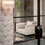 Eichholtz Chair Cesare pebble grey Inspired by the classic Chesterfield furniture, the Cesare Chair in pebble grey upholstery offers a