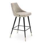 Eichholtz Bar Stool Cedro clarck sand Bring Mid-Century Modern charm into your home with the Cedro Bar Stool. Featuring a clarck sand upho