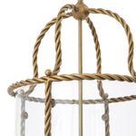 Eichholtz Pendant Preston vintage brass finish incl white shades Discover the Pendant Preston in vintage brass finish, a handmade lantern-style pendant where a twist - 6