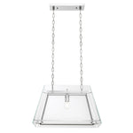 Eichholtz Chandelier Azure S nickel finish bevelled glass Add industrial flair to your home with the 1-light Azure S Chandelier. Stripped to the bare essen