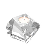 Eichholtz Tealight Holder Lucidity crystal glass Create a sophisticated tablescape with the Lucidity Tealight Holder. This faceted clear crystal glas