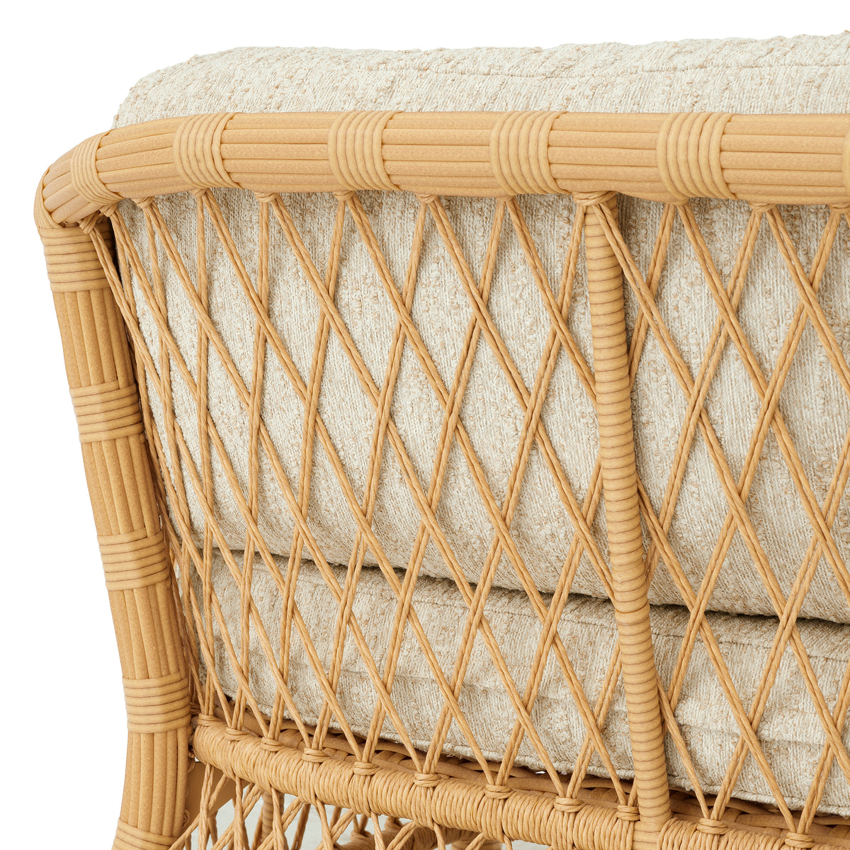 Eichholtz Outdoor Sofa Riverton faux rattan arden natural Transform alfresco lounging with the Outdoor Sofa Riverton in natural faux rattan and Arden natural- 7