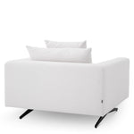 Eichholtz Chair Endless avalon white Supported by sturdy black feet, Chair Endless has a crisp avalon white upholstery. Loose back cushio