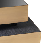 Eichholtz Side Table Shelton brushed brass finish Create an extravagant new look in your living room with Side Table Shelton. This quirky design featu