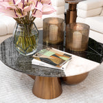 Eichholtz Coffee Table Tricolori brushed copper finish The Tricolori Coffee Table is a perfect mix of distinctive design and superb style. A daring combina