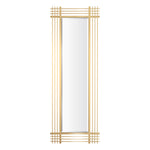 Eichholtz Mirror Pierce rectangular brushed brass finish Let the light bounce around for brightness while adding sophisticated style to your space with the