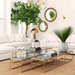 Eichholtz Coffee Table La Quinta br brass finish grey marble Bring industrial sophistication into your decor with the La Quinta Coffee Table. Comprising a 