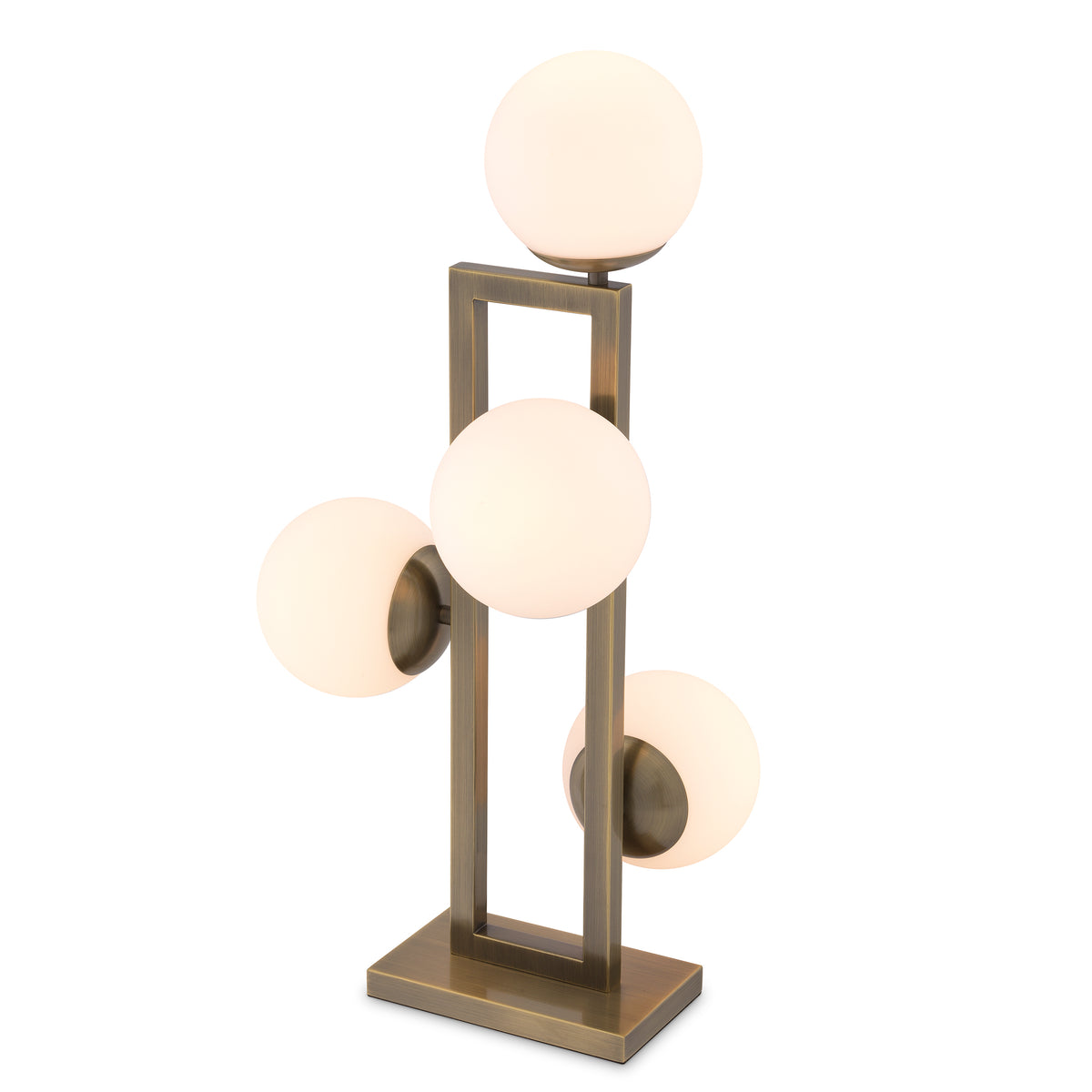 Eichholtz Table Lamp Pascal light brushed brass finish The distinguished Pascal Table Lamp is characterised by a sleek rectangular frame with a light brush
