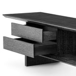 Eichholtz TV Cabinet Guerroro charcoal grey oak veneer The charcoal grey oak veneer Guerroro TV Cabinet is a sleek and stylish addition to any living room. - 5