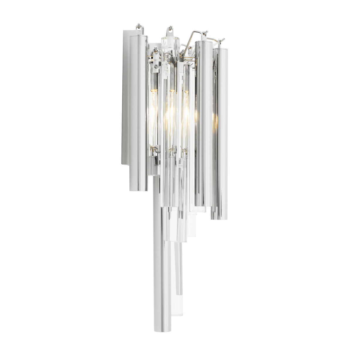 Eichholtz Wall Lamp Gigi nickel finish Capture the look of pure luxury with the Gigi Wall Lamp. Like a glamorous piece of jewellery, this l