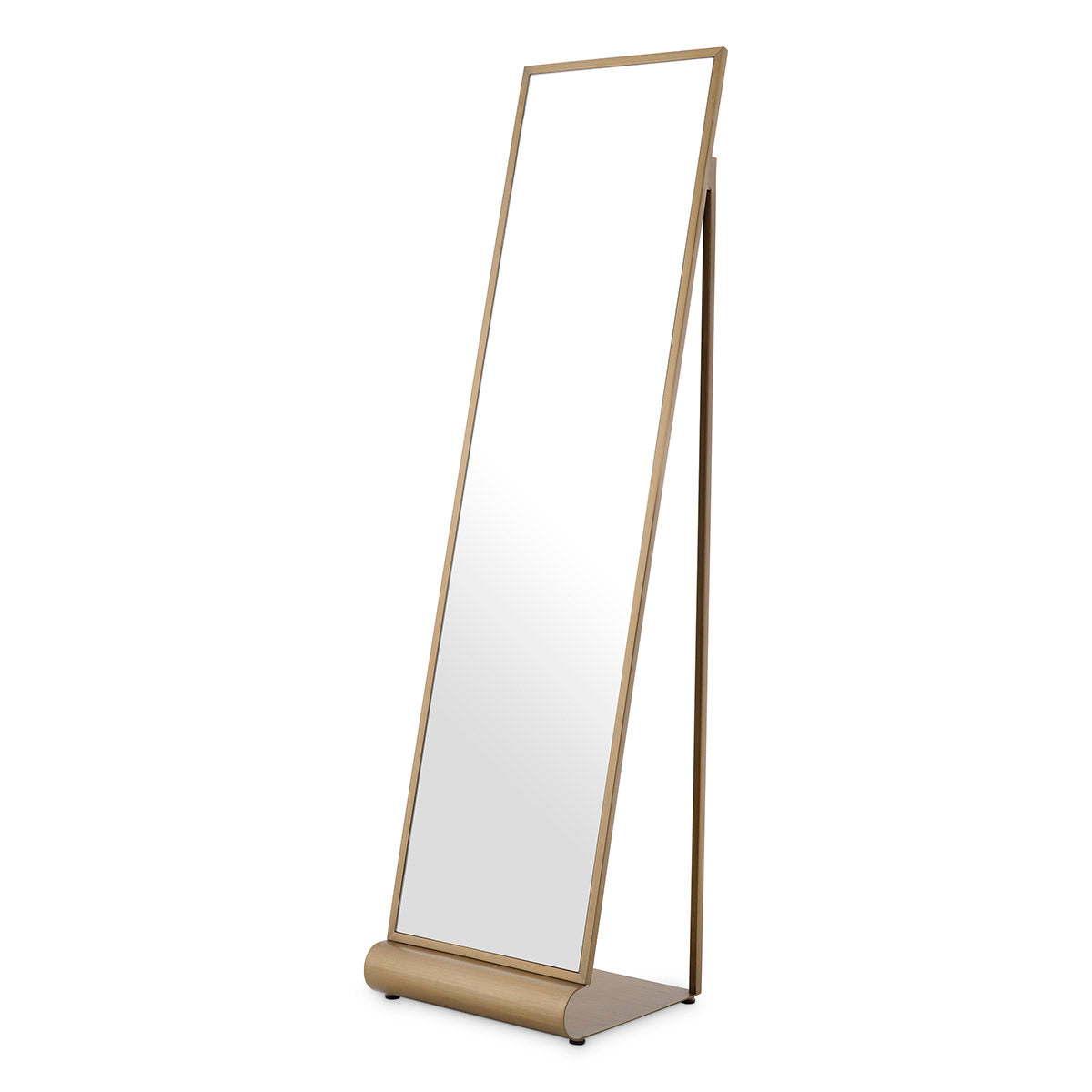 Eichholtz Floor Mirror Panorama brushed brass finish The Panorama Floor Mirror is a testament to refined taste and timeless allure. With a majestic brush