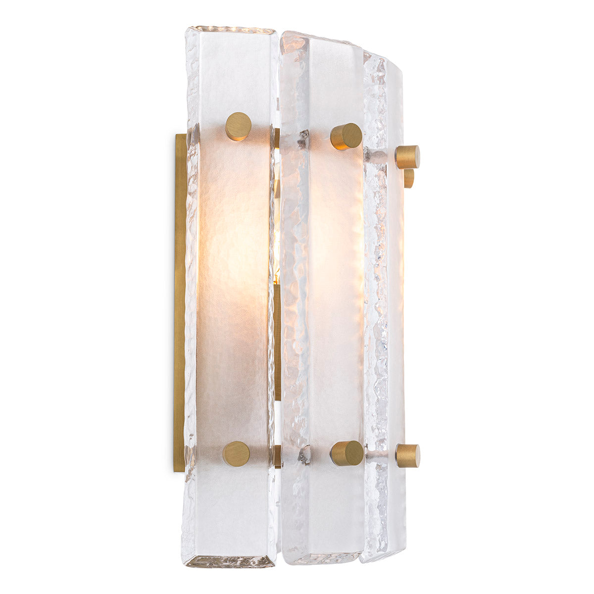 Eichholtz Wall Lamp Blason Single antique brass finish Illuminate your interior stylishly with the single Blason Wall Lamp. Mounted on a semi-circular anti