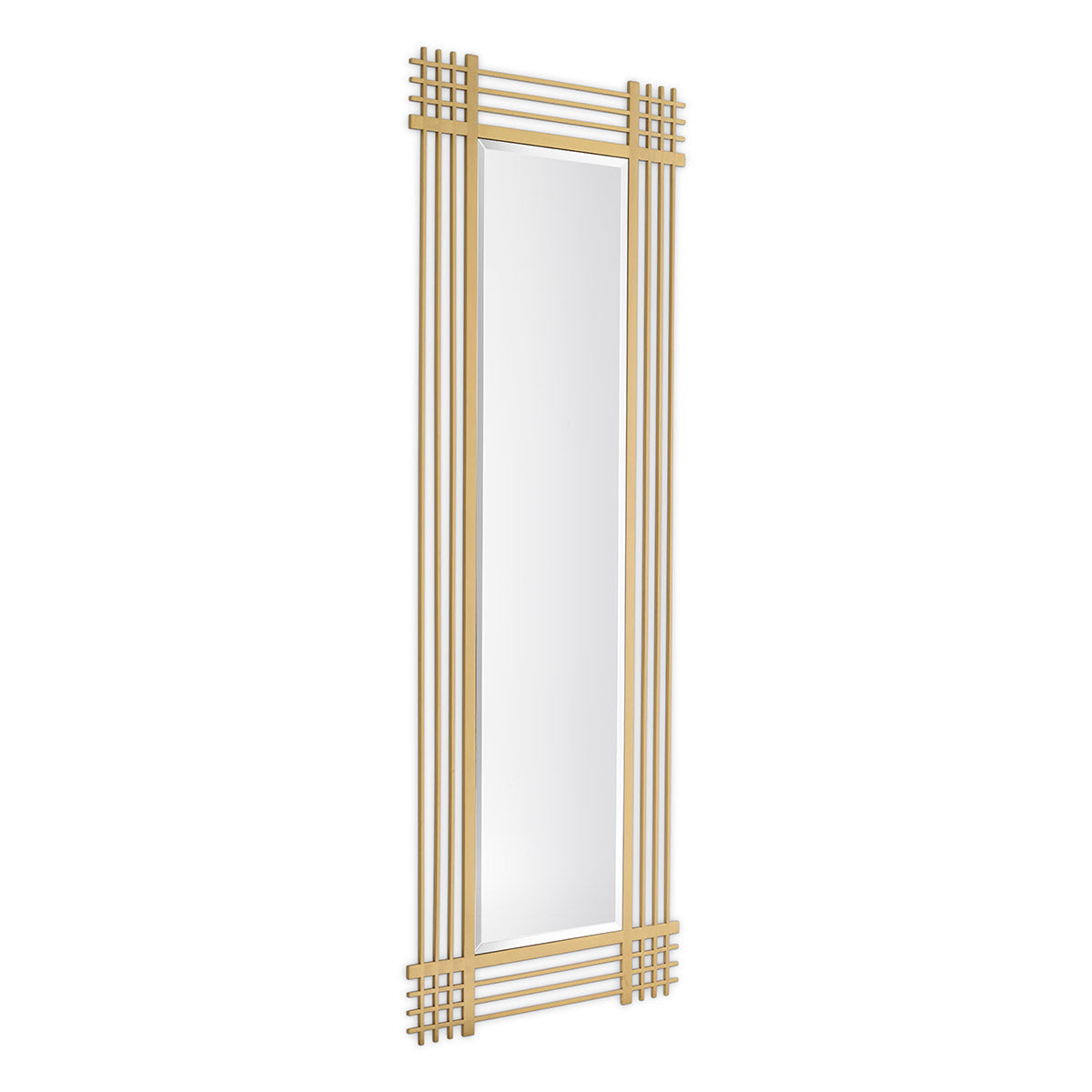 Eichholtz Mirror Pierce rectangular brushed brass finish Let the light bounce around for brightness while adding sophisticated style to your space with the