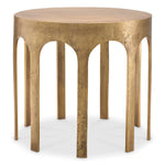 Eichholtz Side Table Gardini vintage brass finish Perfectly sized for smaller areas, the Gardini Side Table is a stunning statement piece of decor. Wi