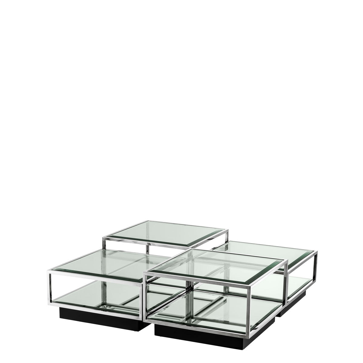 Eichholtz Coffee Table Tortona polished stainless steel S/4 Create a fantastic focal point in your lounge with the alluring set of 4 Tortona Coffee Tables.