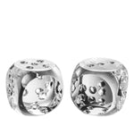 Eichholtz Desk Accessory Dice Tradizione crystal glass set of 2 Add a playful yet stylish touch to your coffee table vignette or mantelpiece with the 2-pie