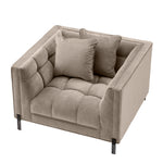 Eichholtz Chair Sienna savona greige velvet The sumptuous Sienna Chair pairs comfort with high-style. Featuring a t-shape, its backrest forms a