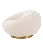 Eichholtz Swivel Chair Bollinger bouclé cream Bring a unique flair to any room with the charming Bollinger Swivel Chair. Whether you are looking f