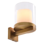 Eichholtz Wall Lamp Donovan antique brass finish Finished in antique brass and provided with a lantern of clear glass, Wall Lamp Donovan is the perfe