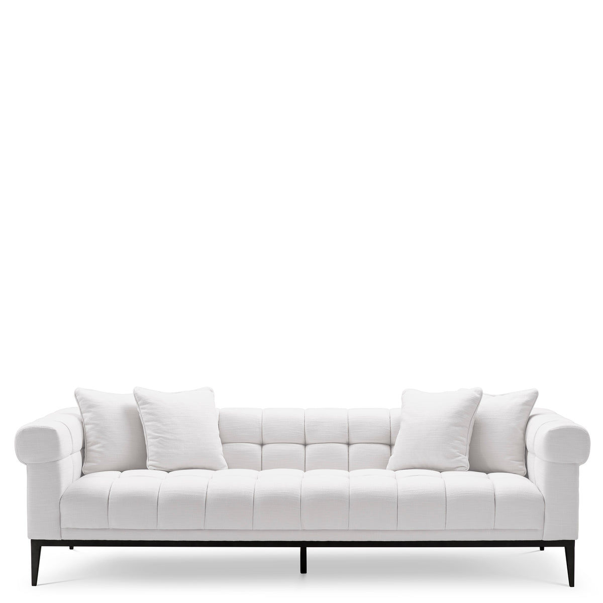Eichholtz Sofa Aurelio avalon white Invite the glamour and luxury of boutique hotels into your home with the Aurelio Sofa. This stylish