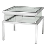 Eichholtz Side Table Harvey polished stainless steel Display your collectables in style with the square Harvey Side Table, the perfect table to showcase