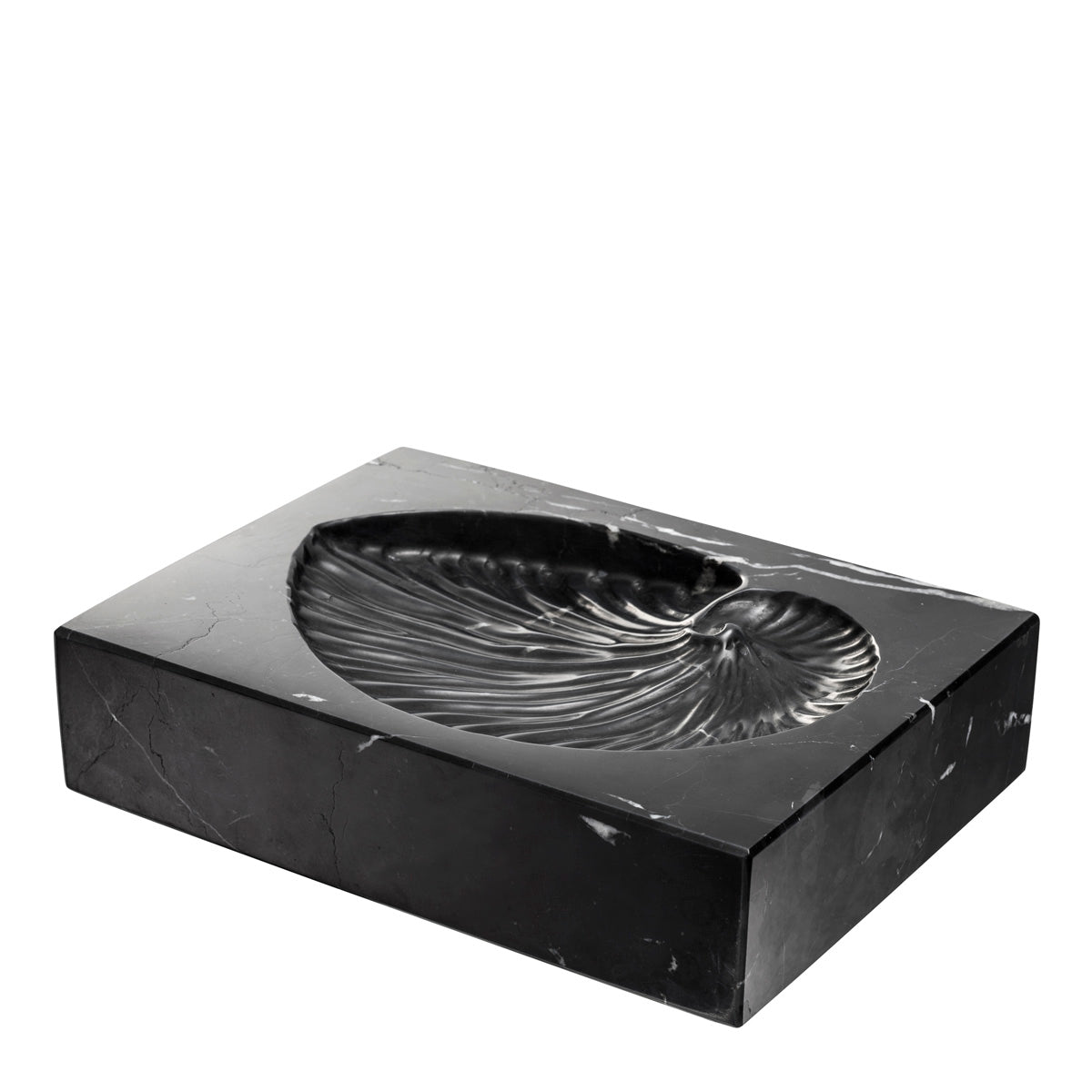 Eichholtz Object Conchiglia black marble Bring organic style into your home with the intricate Conchiglia object. This artsy object is crafte