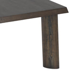 Eichholtz Dining Table Bari mocha straight oak veneer The Bari Dining Table has a minimal and robust look and stands out thanks to its angled legs and bev