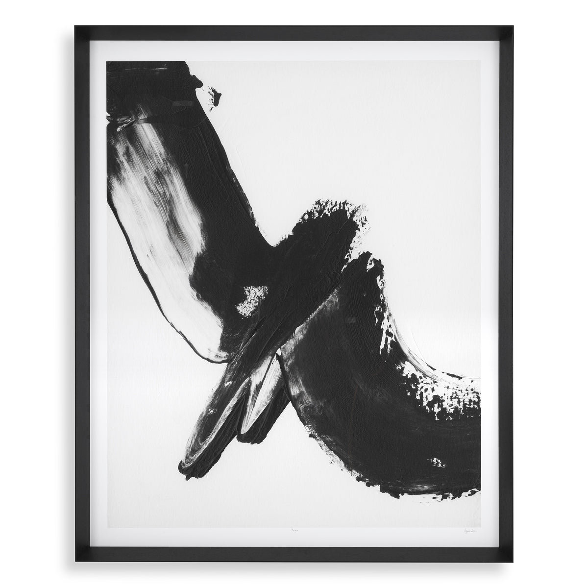 Eichholtz Print Black expression set of 2 Enrich your interior with this sleek 2-piece set of Black Expression prints. This combination of mon
