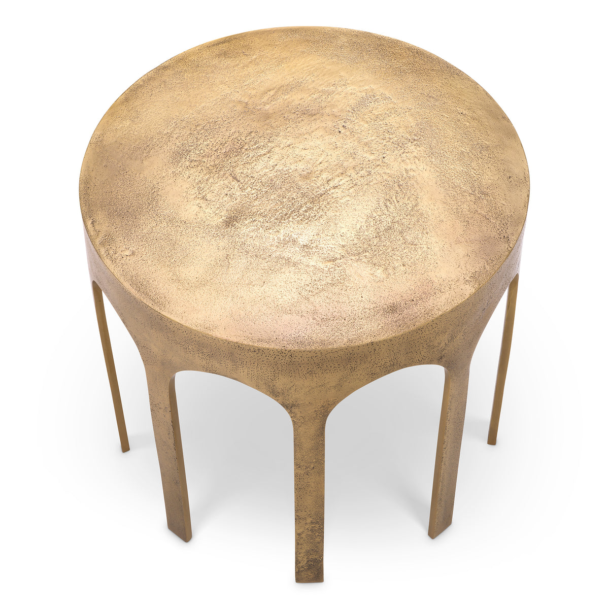 Eichholtz Side Table Gardini vintage brass finish Perfectly sized for smaller areas, the Gardini Side Table is a stunning statement piece of decor. Wi