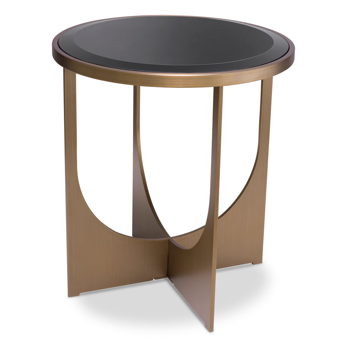 Eichholtz Side Table Elegance brushed brass finish The Elegance Side Table is a beautiful and functional addition toyour living room. Featuring a stu