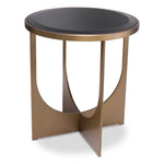 Eichholtz Side Table Elegance brushed brass finish The Elegance Side Table is a beautiful and functional addition toyour living room. Featuring a stu