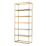 Eichholtz Cabinet Omega brushed brass finish smoke glass Bring industrial sophistication into your décor with the Omega Cabinet. Comprising a sleek yet stu