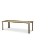 Eichholtz Outdoor Dining Table Vistamar aged teak Elevate outdoor dining with the Outdoor Dining Table Vistamar in aged teak. Featuring a modern desig