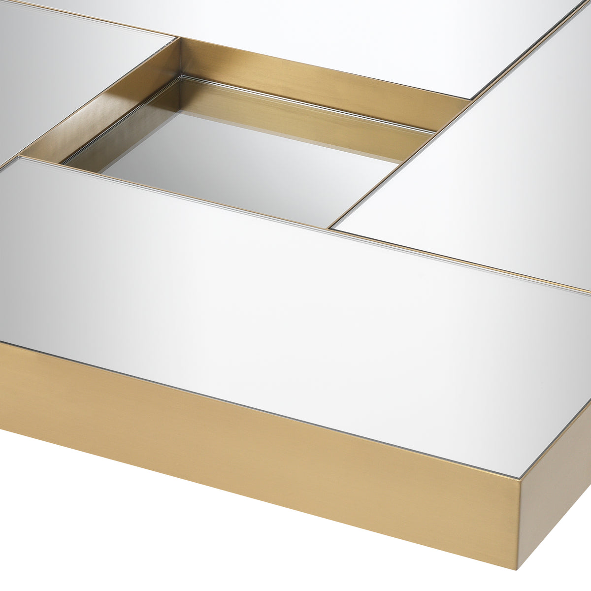 Eichholtz Coffee Table Allure brushed brass finish Coffee Table Allure is a fantastic choice for optically enlarging your space while adding to the gla