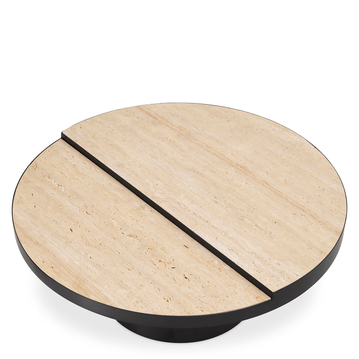 Eichholtz Coffee Table Excelsior bronze finish travertine The exceptional Excelsior Coffee Table is a harmonious fusion of luxurious design and natural bea