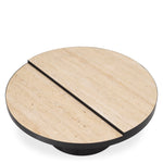 Eichholtz Coffee Table Excelsior bronze finish travertine The exceptional Excelsior Coffee Table is a harmonious fusion of luxurious design and natural bea