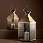 Eichholtz Hurricane Spur S antique brass finish Up the ambiance of your living space with the Spur S Hurricane. With a burning candle inside, this l